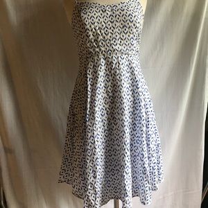 Old Navy blue and white dress